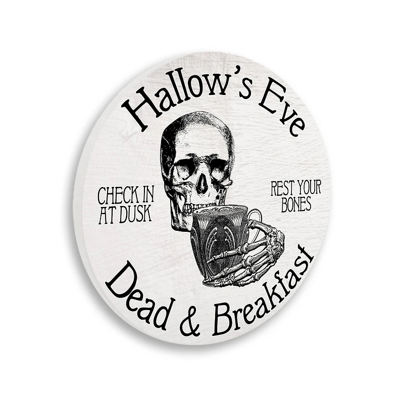 Stupell Industries Hallow's Eve Dead & Breakfast Sign Wall Plaque Art