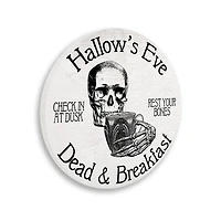Stupell Industries Hallow's Eve Dead & Breakfast Sign Wall Plaque Art