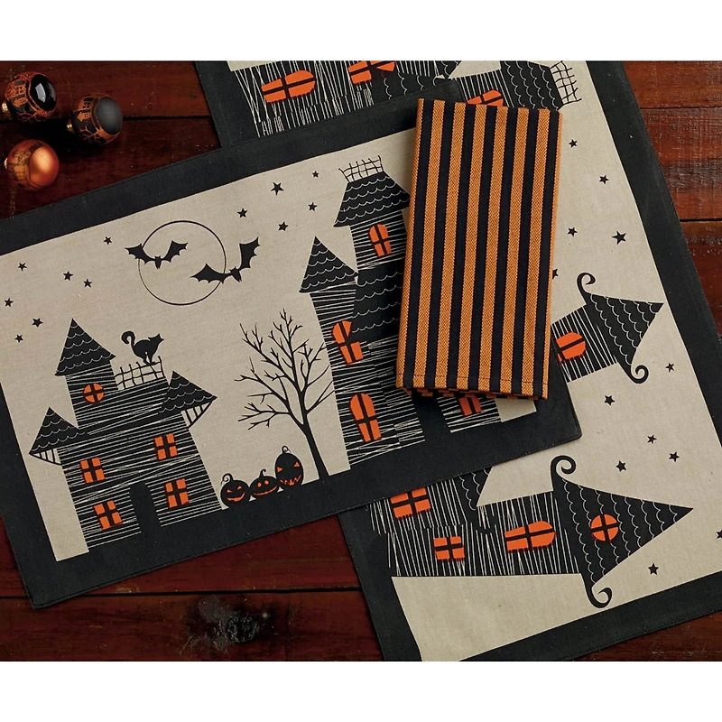 DII® 72" Haunted House Jute Table Runner