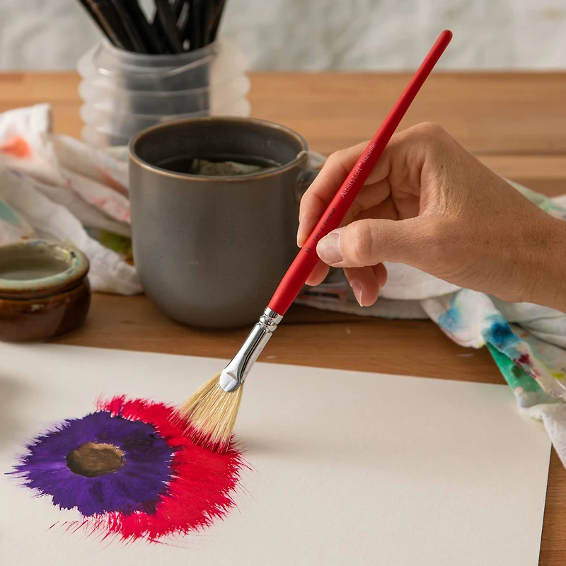 Marseille Bristle Fan Brush by Artist's Loft