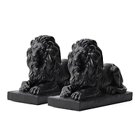 Glitzhome® 22" Lying Lion Garden Statue Set