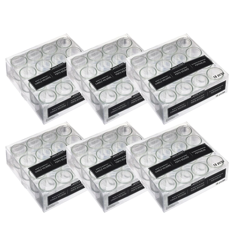6 Packs: 16 ct. (96 total) Clear Votive Holders by Ashland® Basic Elements™