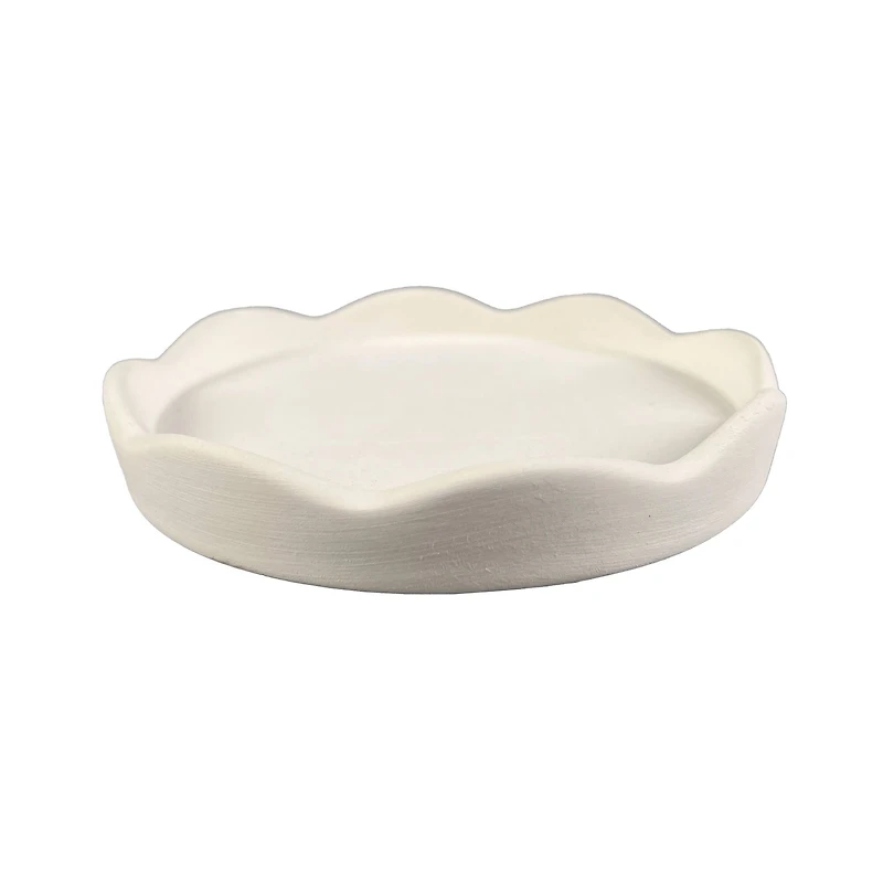 5" Scalloped Ceramic Trinket Tray by Make Market®