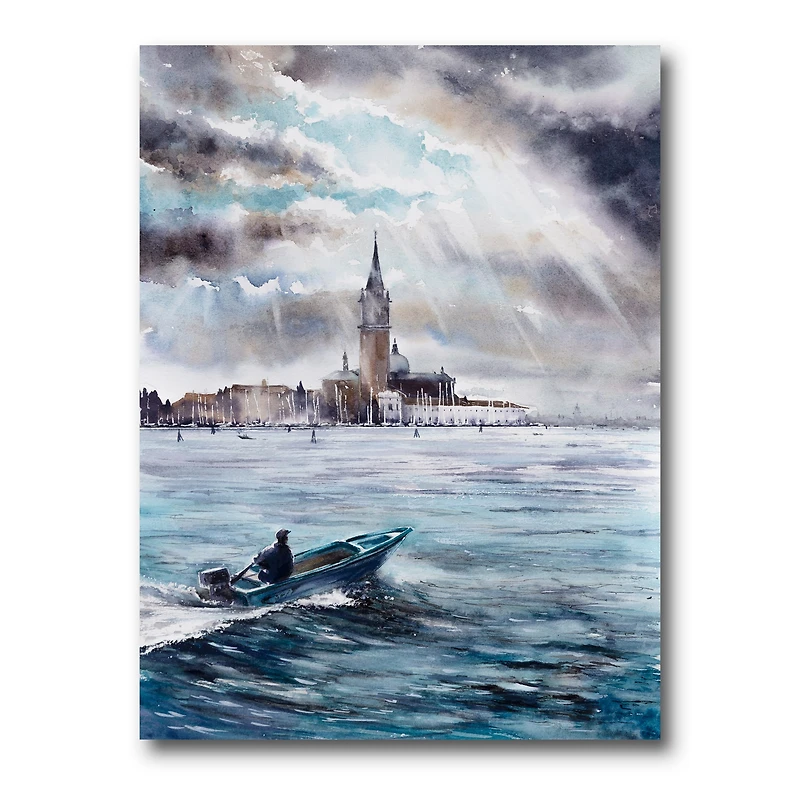 Designart - Storm Over Venice In Italy