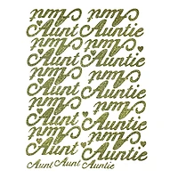 JAM Paper Aunt Gold Standard Script Stickers