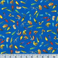 Robert Kaufman Fishing Lures Cotton Fabric