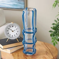 Recycled Glass Vase with Glass Framing