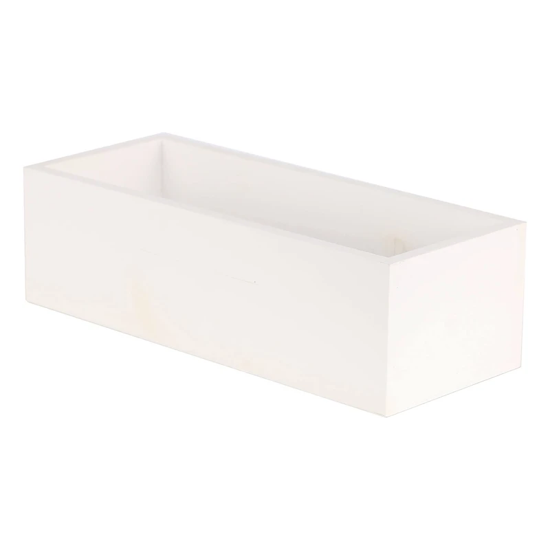 8 Pack: 12" Whitewashed Wood Box by Make Market®