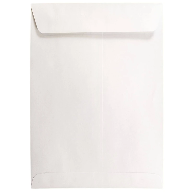 JAM Paper 7.5" x 10.5" White Open End Catalog Commercial Envelopes