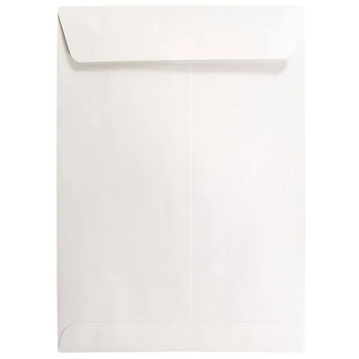 JAM Paper 7.5" x 10.5" White Open End Catalog Commercial Envelopes