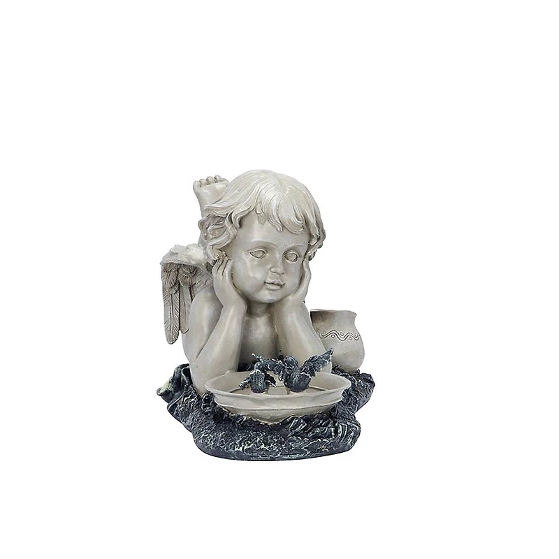 Design Toscano 18" Summertime Reflections Cherub Garden Statue