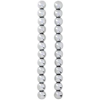 9 Packs: 24 ct. (216 total)  Silver Hematite Round Beads, 10mm by Bead Landing™