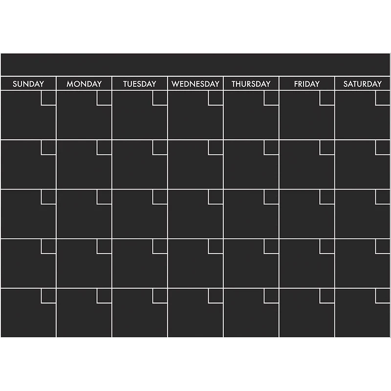 RoomMates Chalk Calendar Peel & Stick Giant Wall Decal