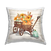 Stupell Industries Farm Harvest Wagon Decorative Printed Throw Pillow