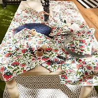 DII® Garden Floral Print Outdoor Tablecloth 60x120"