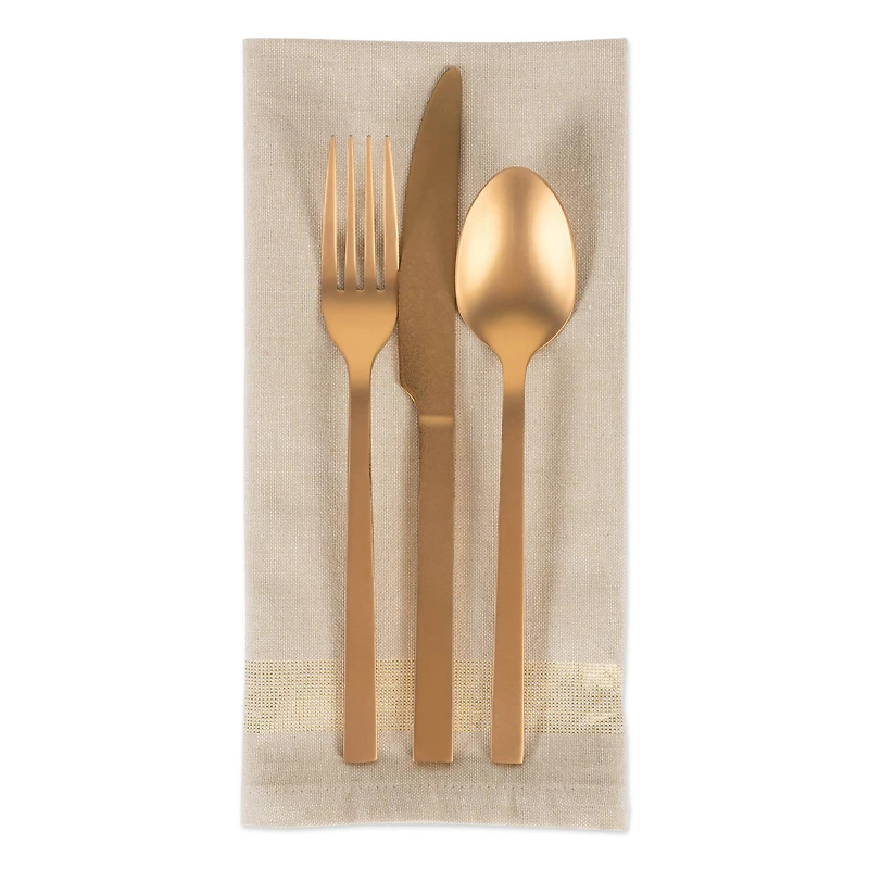 DII® Gold Sparkle Stripe Napkins, 6ct.