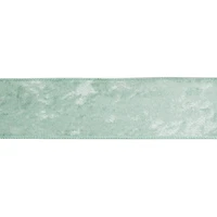 2.5" x 20ft. Sage Wired Velvet Ribbon by Celebrate It®