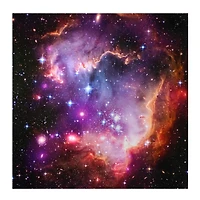 American Art Décor™ 30" NASA Magellanic Cloud Glossy Lacquer Canvas Wall Art Print