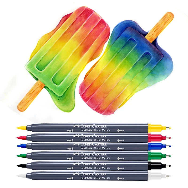 Faber-Castell® Goldfaber Sketch Basic Dual Tip Marker Set