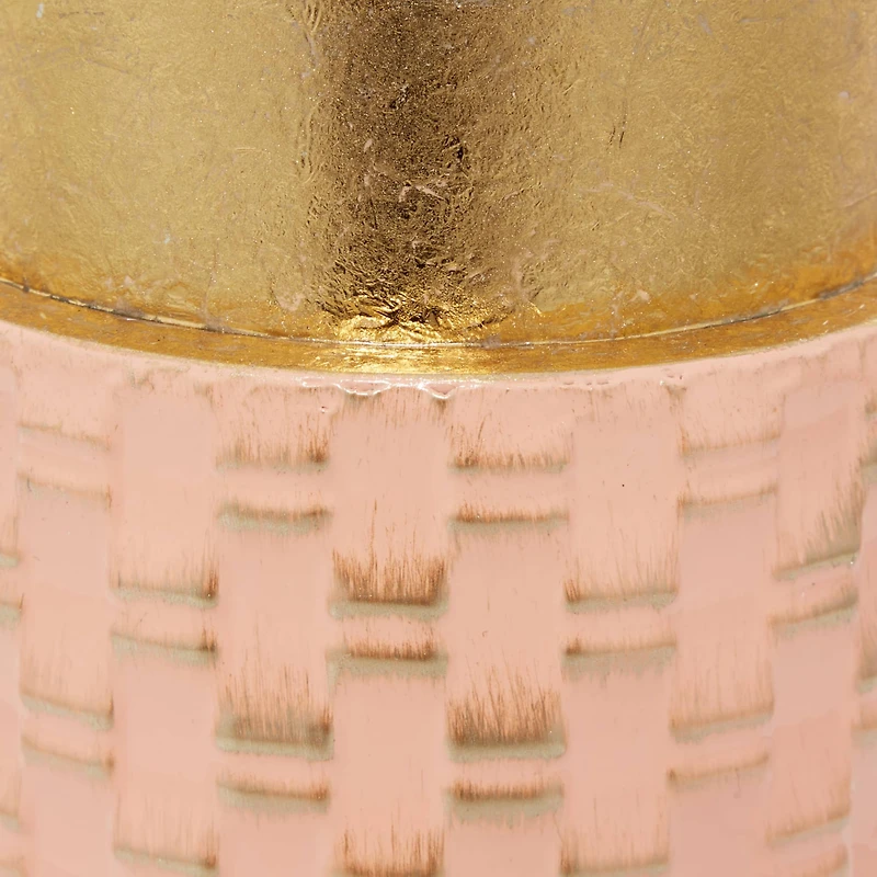 The Novogratz Set of 2 Bronze Metal Contemporary Vase, 18", 15"