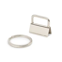 Dritz® Silver 1" Key Fob Hardware, 12ct.