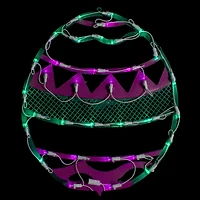 17" Pastel Lighted Easter Egg Spring Window Silhouette