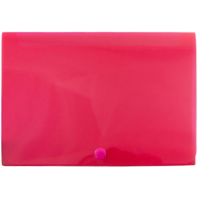 JAM Paper Red Plastic Index Card Case