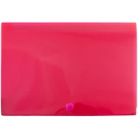 JAM Paper Red Plastic Index Card Case