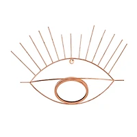 19" Gold Metal Eye Wall Mirror