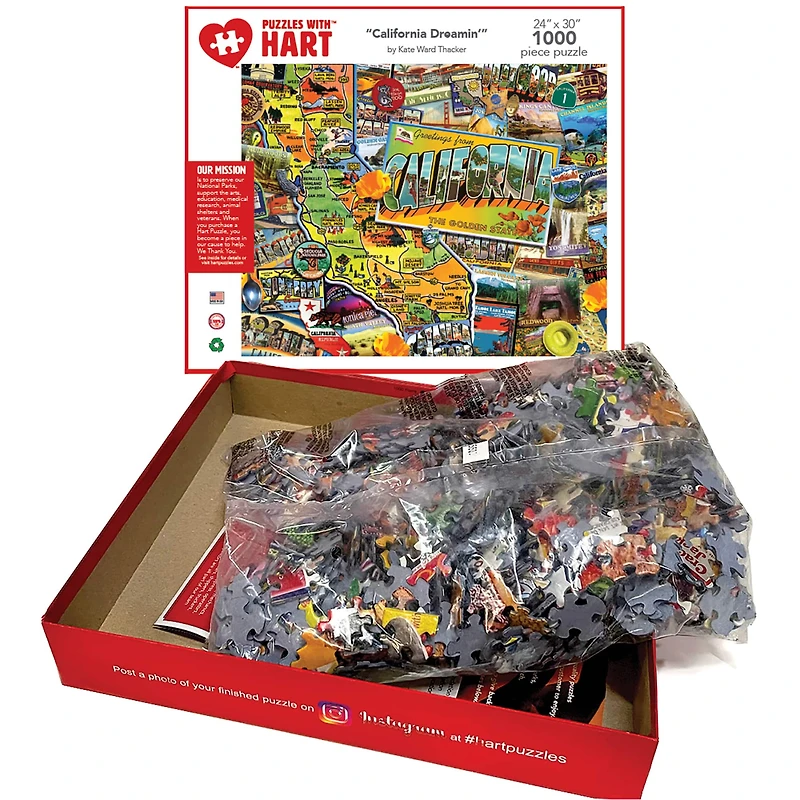 Hart Puzzles California Dreamin' 1000 Piece Puzzle