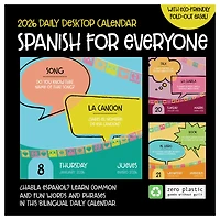 2026 Spanish Words Daily Desktop Calendar