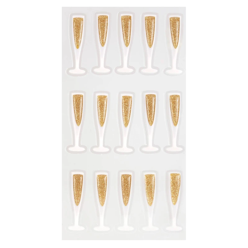 Champagne Glass Stickers by Recollections™