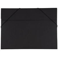 JAM Paper Black Kraft Portfolio with Elastic Closure 11" x 15"