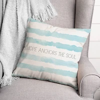 Hope Anchors the Soul Throw Pillow