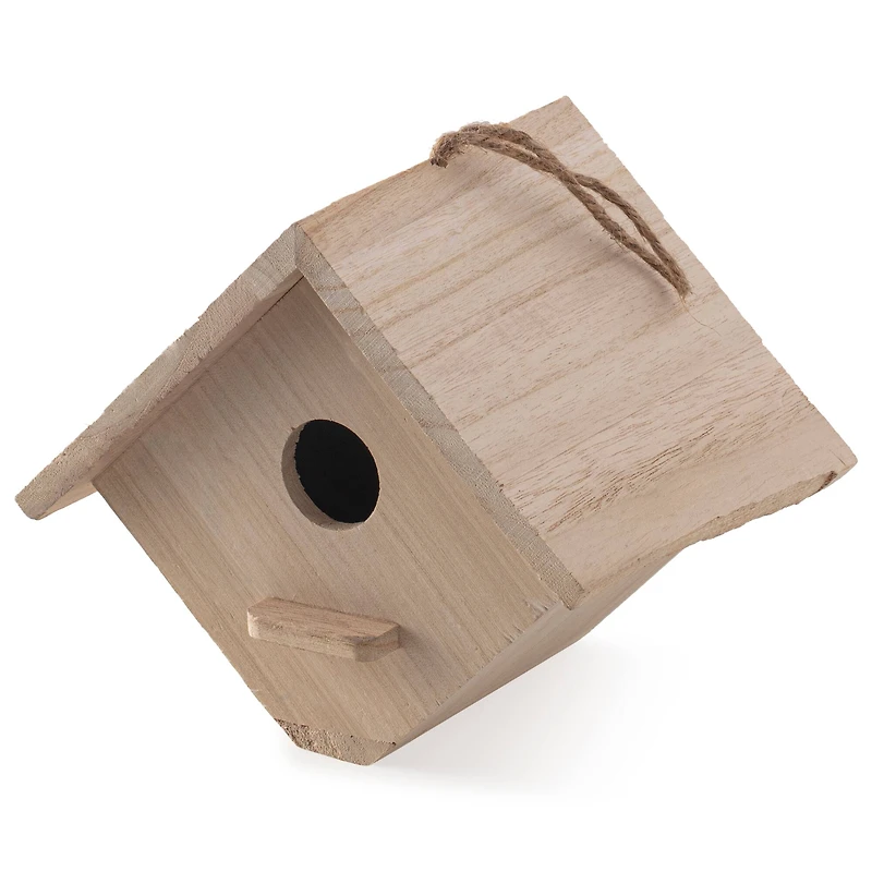 8 Pack: 7" Hanging Wood Birdhouse by Make Market®