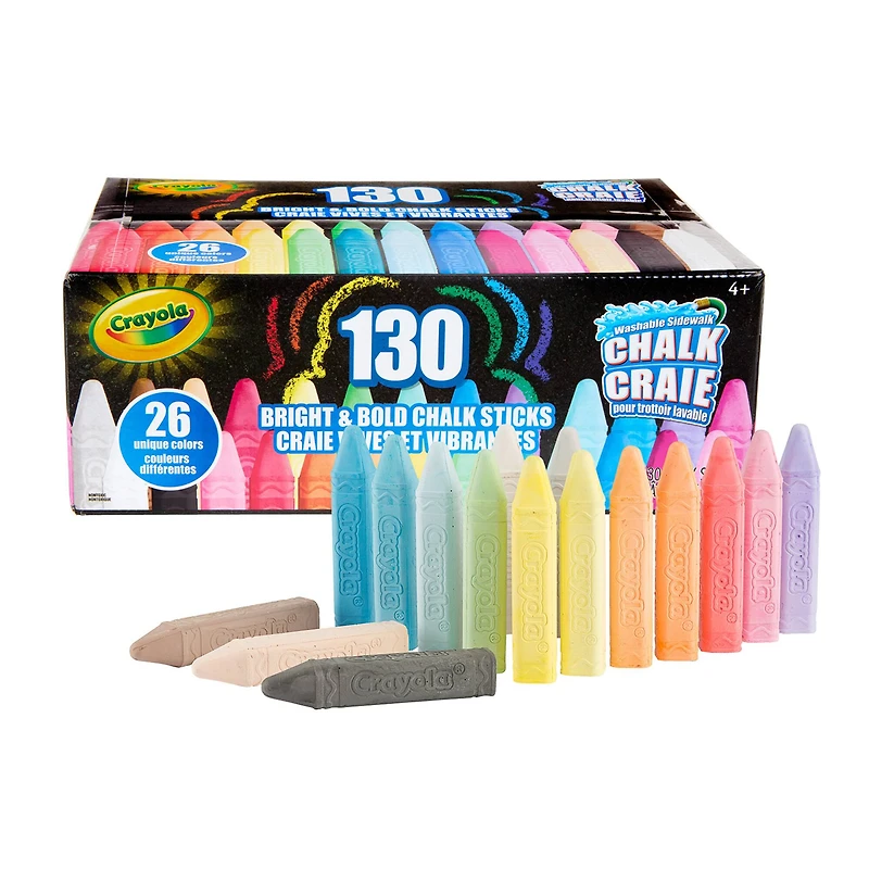 Crayola® Washable Sidewalk Chalk, Pack of 130
