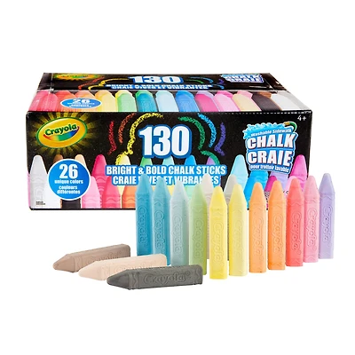 Crayola® Washable Sidewalk Chalk, Pack of 130