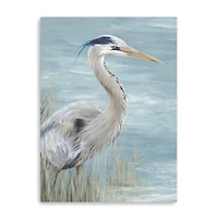 Lumaprints Great Blue Heron Gaze Canvas Wall Art