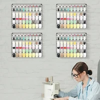 NEX™ Brown 54-Spool Wall-Mounted Sewing Thread Rack, 4ct.