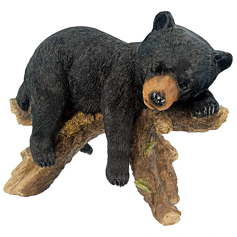 Design Toscano 11" Catnapping Cub Black Bear Statue