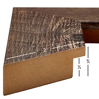 Craig Frames 4 Pack: American Barn Brown Oak Picture Frame with Mat