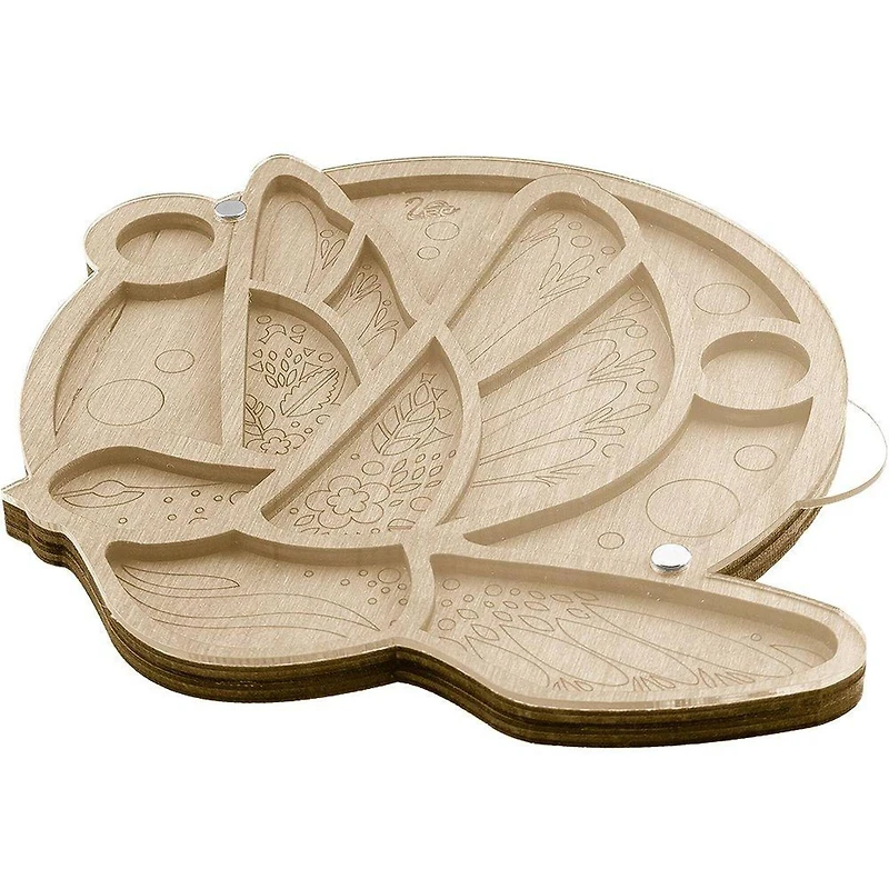 Wonderland Crafts 6.75" Bird in Flight Bead Organizer with Transparent Cover