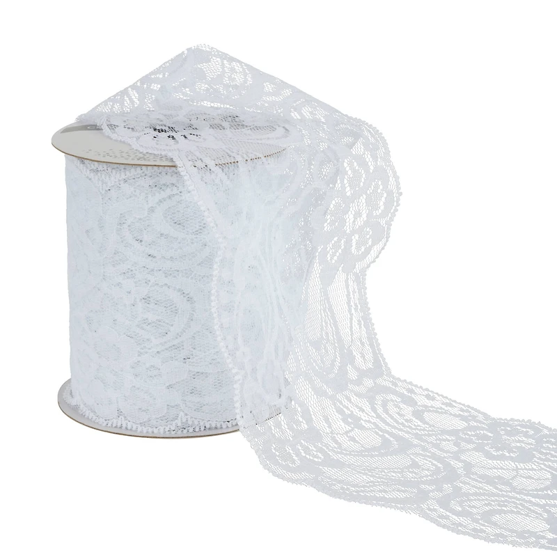12 Pack: 3.5" x 3yd. Lace Ribbon by Celebrate It®