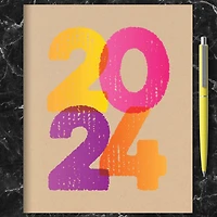 TF Publishing Medium 2024 Kraft Stamped Monthly Planner