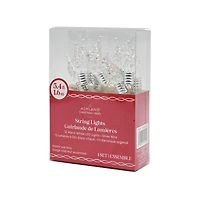 12ct. Warm White LED Iridescent Flame Tip Bulb String Lights on Silver Wire by Ashland®