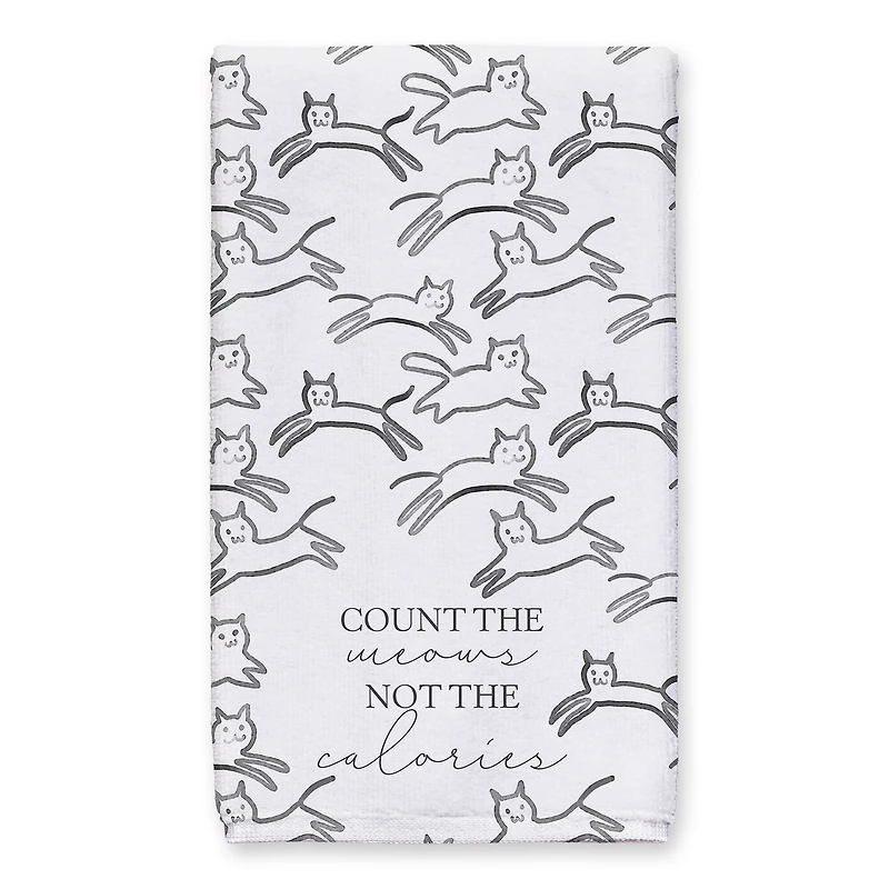 Count the Meows 16" x 25" Tea Towel - Set of 2