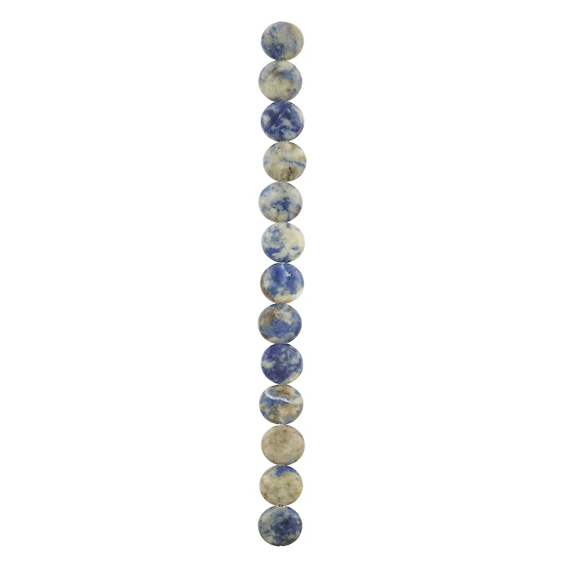 Sodalite Coin Beads, 14mm by Bead Landing™