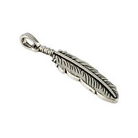 Silver Metal Feather Pendant by Bead Landing™