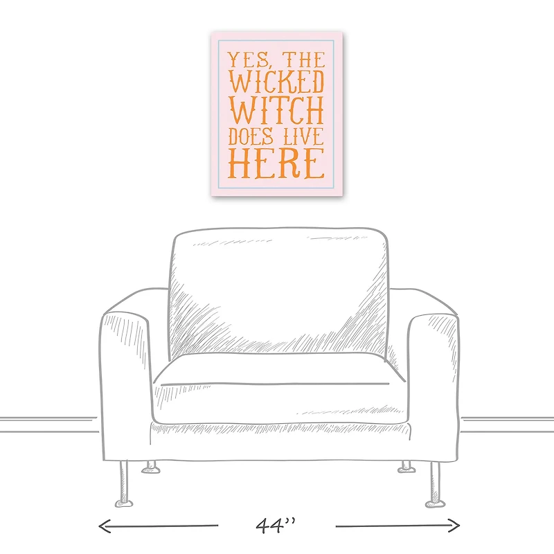 Wicked Witch Canvas Wall Art