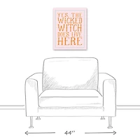 Wicked Witch Canvas Wall Art